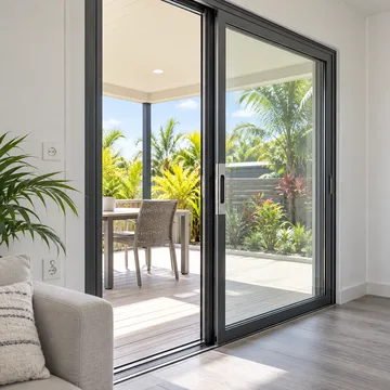 Glazed sliding door